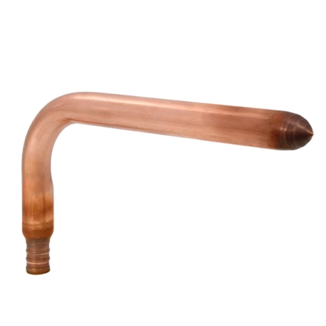 Sioux Chief Copper Stub Out Elbow for 1/2" PEX Tubing, 8" x 3.5"