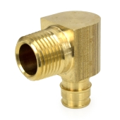 Sioux Chief 1/2" PEX x 1/2" Male Threaded F1960 Elbow, LF Brass - Image 2