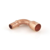 Sioux Chief 1/2" PEX x 1/2" Copper Pipe Elbow (Lead-Free Copper) - Image 3