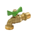 1/2" MIP Hose Bibb Ball Valve, 1/4-Turn, Lead-Free