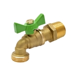 3/4" MIP Hose Bibb Ball Valve, 1/4-Turn, Lead-Free