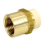 Sioux Chief 1/2" CPVC x 1/2" FIP (Female Threaded) Brass Adapter, Lead-Free - Image 1