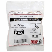 Sioux Chief 1/2" PEX Copper Crimp Rings (100/bag), Made in USA - Image 2