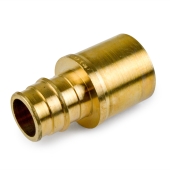 3/4" PEX x 1" Male Sweat F1960 Adapter, LF Brass Sioux Chief