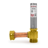 Sioux Chief 3/4" Female Swivel Hose Thread x 3/4" Male Hose Thread Tee, Mini-Rester Water Hammer Arrestor - Image 1