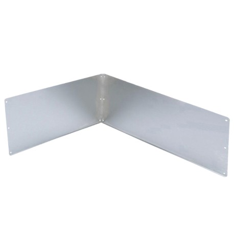 Mustee 12" High Stainless Steel Wall Guard Kit for 65M (24" x 36") Mop Sink