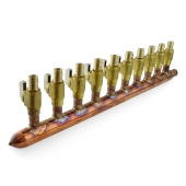 Sioux Chief 10-branch Copper Manifold w/ 1/2" PEX-A (F1960) Valves, 3/4" Male Sweat x Closed, Right-hand, LF - Image 3