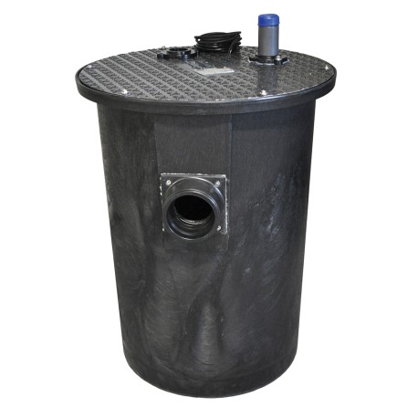 1 HP 700-Series Simplex Sewage System w/ LE102A2 Pump & 24" x 36" Basin, 2" Disch., 208-230V, 10' cord Liberty Pumps