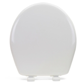 Bemis Bemis 730SL (White) Hospitality Plastic Soft-Close Round Toilet Seat - Image 3