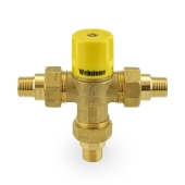 Webstone Valves 1/2" Union Male Threaded Mixing Valve (Lead-Free), 95-131F - Image 1