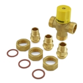 Webstone Valves 1/2" Union Male Threaded Mixing Valve (Lead-Free), 95-131F - Image 3