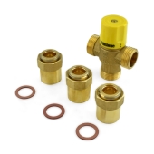 Webstone Valves 1" Union Sweat Mixing Valve (Lead-Free), 95-131F - Image 3