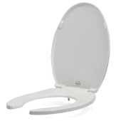 Bemis Bemis 7650T (White) Hospitality Plastic Elongated Toilet Seat, Heavy-Duty - Image 2