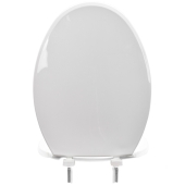 Bemis Bemis 7650T (White) Hospitality Plastic Elongated Toilet Seat, Heavy-Duty - Image 3