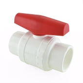 Matco-Norca 1-1/2" PVC Ball Valve, Solvent Weld, Sch. 40/80 - Image 2