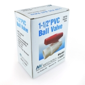 Matco-Norca 1-1/2" PVC Ball Valve, Solvent Weld, Sch. 40/80 - Image 3