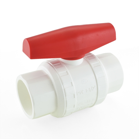 Matco-Norca 1-1/2" PVC Ball Valve, Solvent Weld, Sch. 40/80
