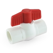 Matco-Norca 3/4" PVC Ball Valve, FPT Threaded, Sch. 40/80 - Image 1