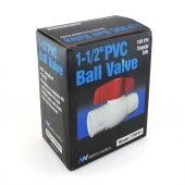 Matco-Norca 1-1/2" PVC Ball Valve, FPT Threaded, Sch. 40/80 - Image 3