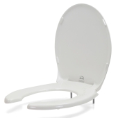 Bemis Bemis 7750TDG (White) Hospitality Plastic Round Toilet Seat w/ DuraGuard, Heavy-Duty - Image 2
