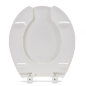 Bemis Bemis 7750TDG (White) Hospitality Plastic Round Toilet Seat w/ DuraGuard, Heavy-Duty - Image 4