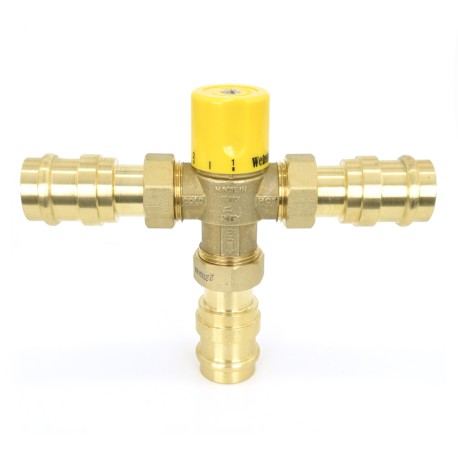 Webstone Valves 1" Union Press Mixing Valve (Lead-Free), 95-131F