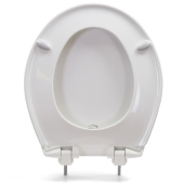 Bemis Bemis 790TDGSL (White) Hospitality Plastic Round Toilet Seat w/ Soft-Close & DuraGuard, Heavy-Duty - Image 4
