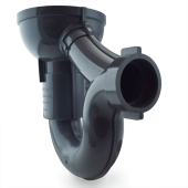 Sioux Chief WeldOne 2" PVC Integral Trap Floor Drain w/ Backwater Device - Image 3