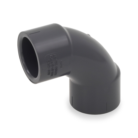 Spears 1" PVC (Sch 80) 90&deg; Sweep Elbow