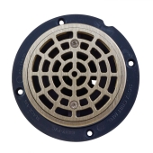 Sioux Chief Round PVC Shower Tile/Pan Drain w/ Brushed Bronze Strainer, 2" Hub x 3" Inside Fit (less test plug) - Image 3