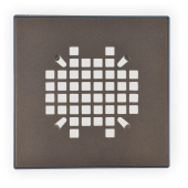 Sioux Chief Round-To-Square Adapter for 821-T200(P) Drain w/ Snap-in Oil Rubbed Bronze Strainer - Image 1