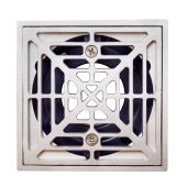 Sioux Chief Square PVC Shower Tile/Pan Drain w/ Matte St. Steel Strainer, 2" Hub x 3" Inside Fit - Image 3