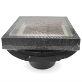 Sioux Chief Square Tile-in PVC Shower Pan Drain w/ 5" x 5" St. Steel Tile Insert Grate, 2" Hub - Image 3