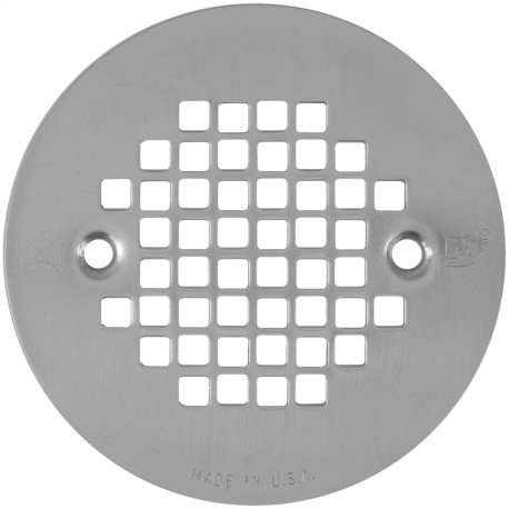 Sioux Chief 4-1/4" Satin Nickel Screw-on Shower Drain Strainer w/ Screws
