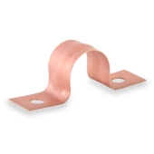 PHD 1/2" Copper Plated Pipe Strap (Box of 100) - Image 1
