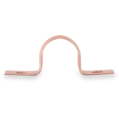PHD 1/2" Copper Plated Pipe Strap (Box of 100) - Image 2