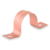 PHD 1" Copper Plated Pipe Strap (Box of 100) - Image 1