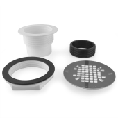 Sioux Chief 2" Hub PVC, Shower Module Drain (Slip-Fit or Solvent Weld) w/ Snap-in Strainer - Image 3