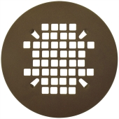 Sioux Chief 4-1/4" Oil Rubbed Bronze Snap-in Shower Drain Strainer - Image 1