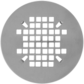 Sioux Chief 4-1/4" Satin Nickel Snap-in Shower Drain Strainer - Image 1