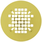Sioux Chief 4-1/4" Polished Brass Snap-in Shower Drain Strainer - Image 1