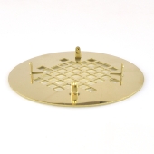 Sioux Chief 4-1/4" Polished Brass Snap-in Shower Drain Strainer - Image 2