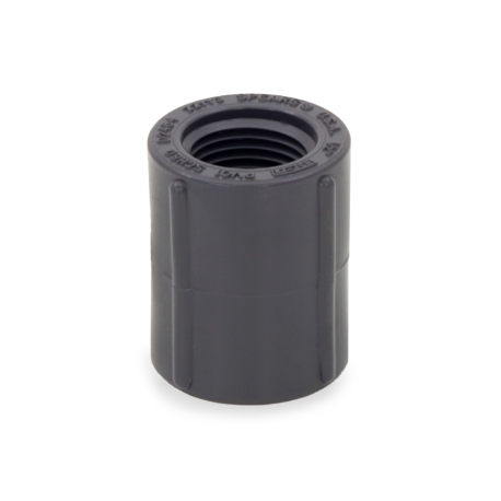 Spears 1/2" PVC (Sch 80) FIP x FIP Coupling