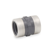 Spears 1/2" PVC (Sch 80) FIP x FIP Coupling, Special Reinforced - Image 1