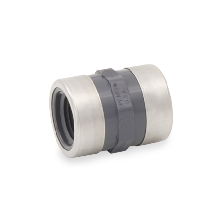 Spears 1/2" PVC (Sch 80) FIP x FIP Coupling, Special Reinforced