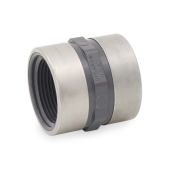Spears 1-1/4" PVC (Sch 80) FIP x FIP Coupling, Special Reinforced - Image 1