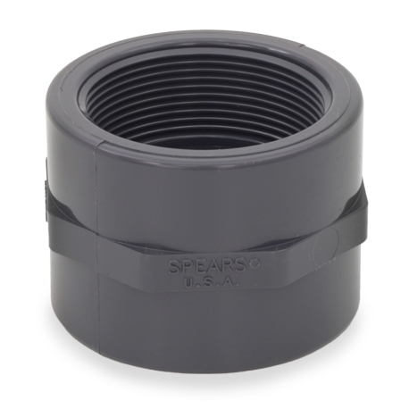 Spears 2" PVC (Sch 80) FIP x FIP Coupling