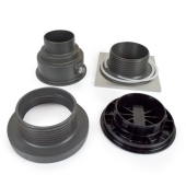 Sioux Chief FinishLine Adjustable Floor Drain Complete Assembly, Square, St. Steel, 3" Cast Iron No-Hub - Image 3