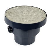 Sioux Chief FinishLine Adjustable Cleanout Complete Assembly, Round, Stainless Steel, PVC 3" Hub x 4" Inside Fit - Image 1