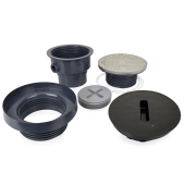 Sioux Chief FinishLine Adjustable Cleanout Complete Assembly, Round, Stainless Steel, PVC 3" Hub x 4" Inside Fit - Image 2